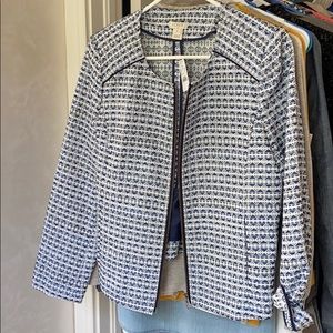 J. Crew Jacquard Full-Zip Jacket